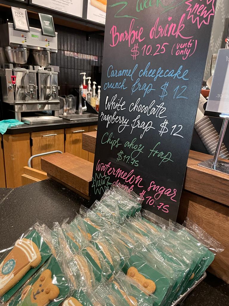 Starbucks Photo Menu 1