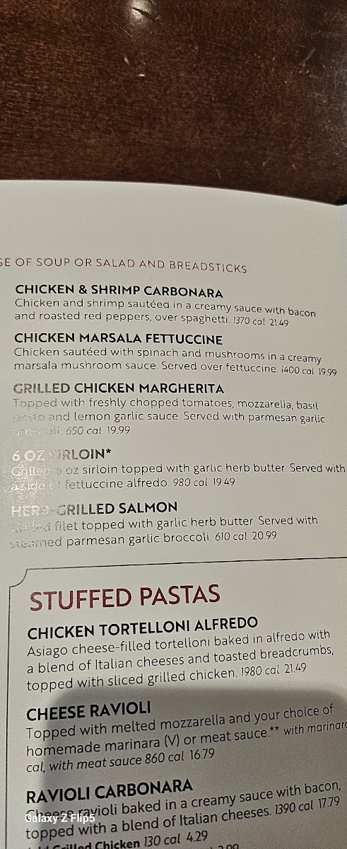 Olive Garden Italian Restaurant Photo Menu 10