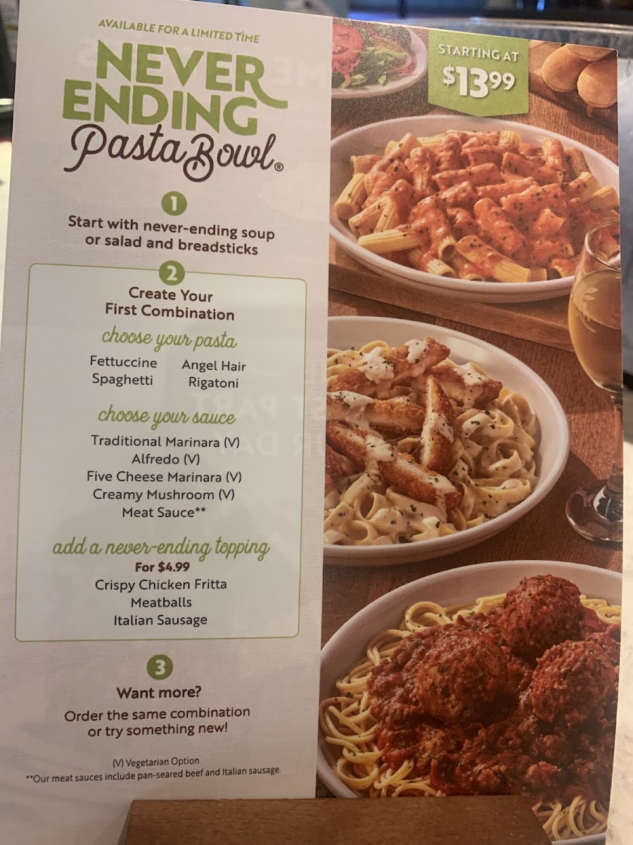 Olive Garden Italian Restaurant Photo Menu 7