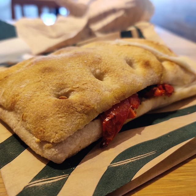 Tomato & Mozzarella on Focaccia