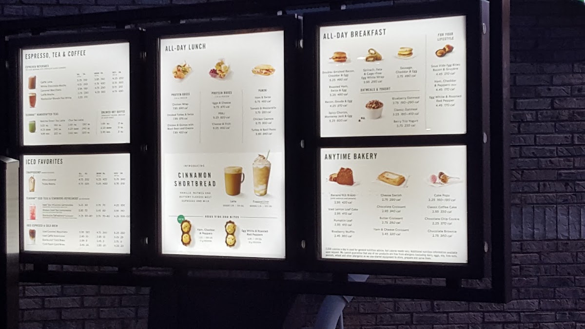 Starbucks Photo Menu 9