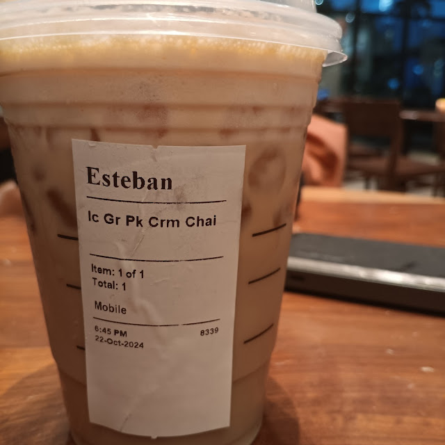 Caramel Ribbon Chai Latte