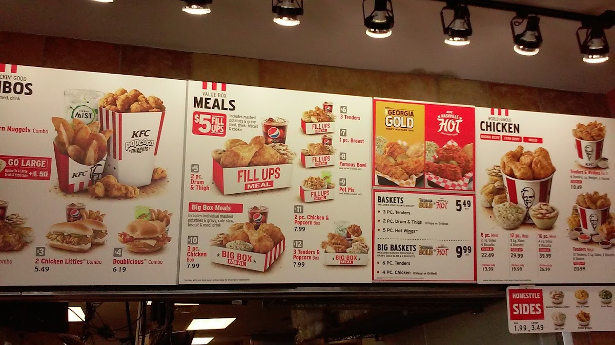 KFC Photo Menu 2
