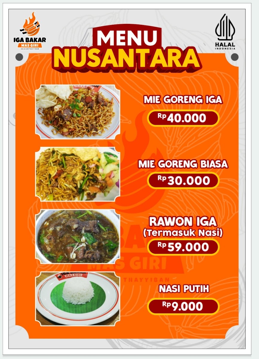Iga Bakar Mas Giri Photo Menu 1