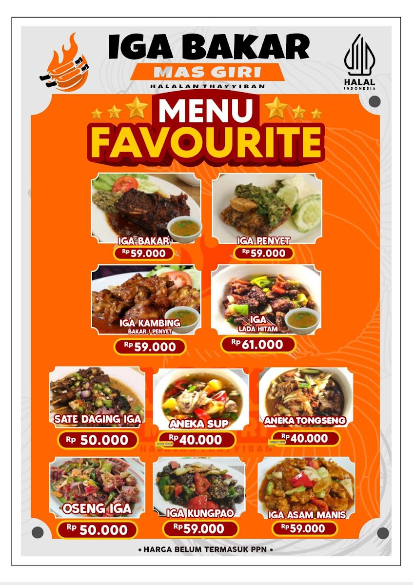 Iga Bakar Mas Giri Photo Menu 2