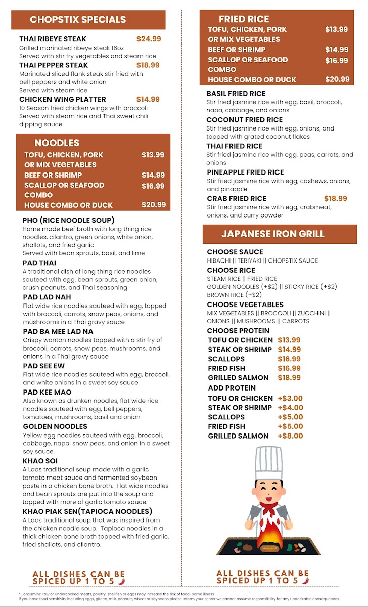 Chopstix Photo Menu 4