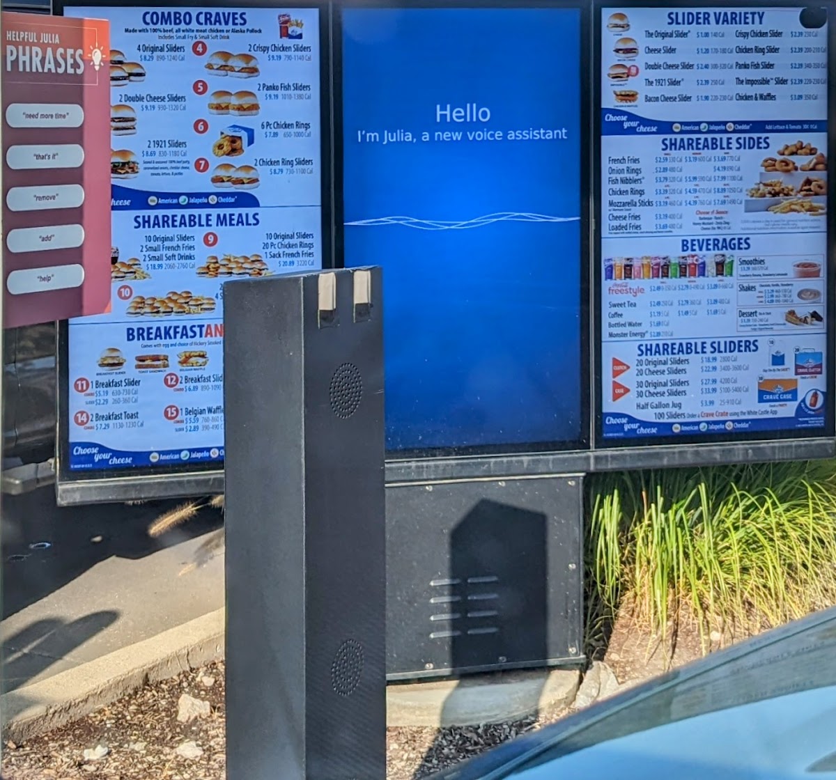 White Castle Photo Menu 1