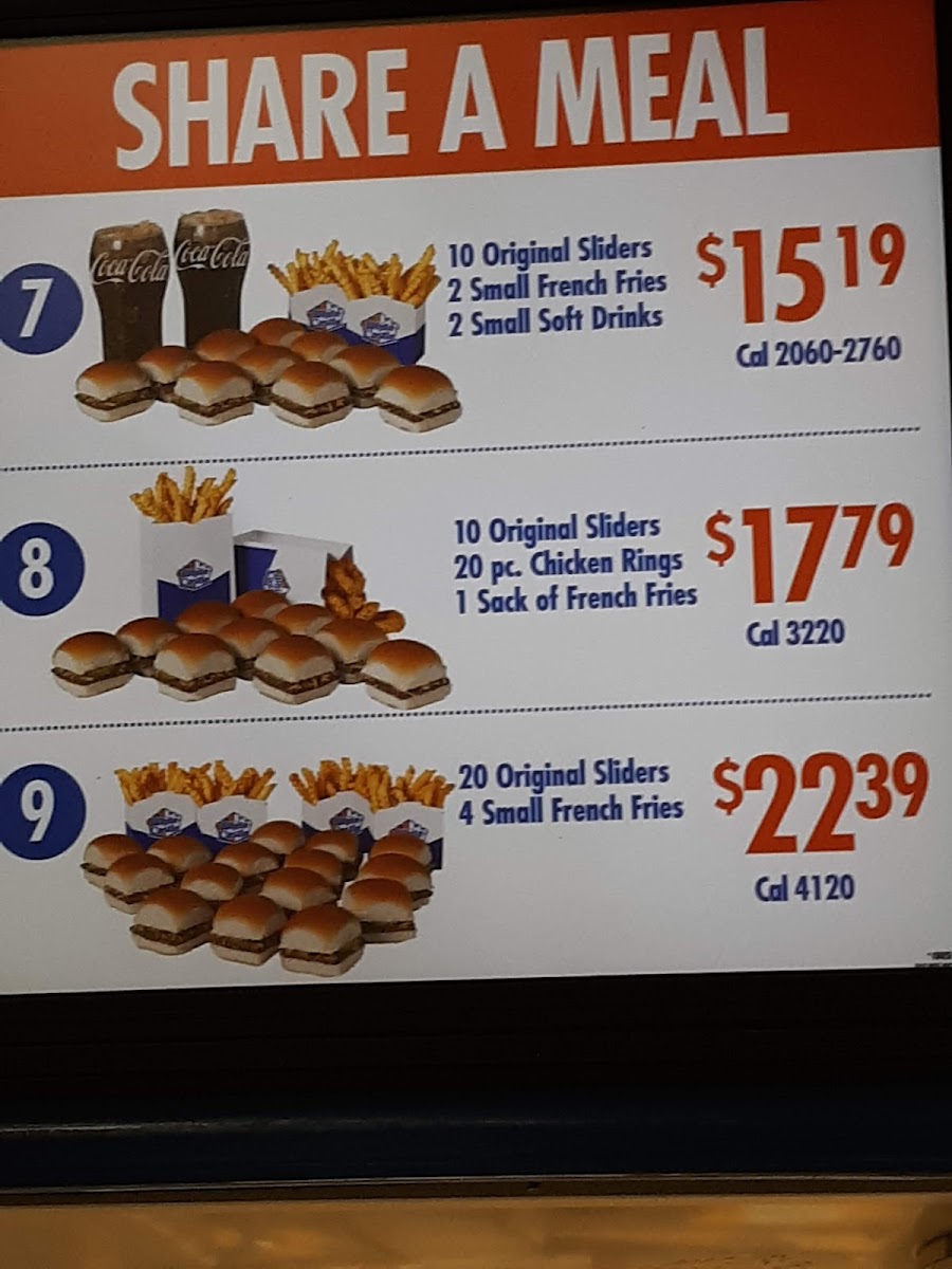 White Castle Photo Menu 3