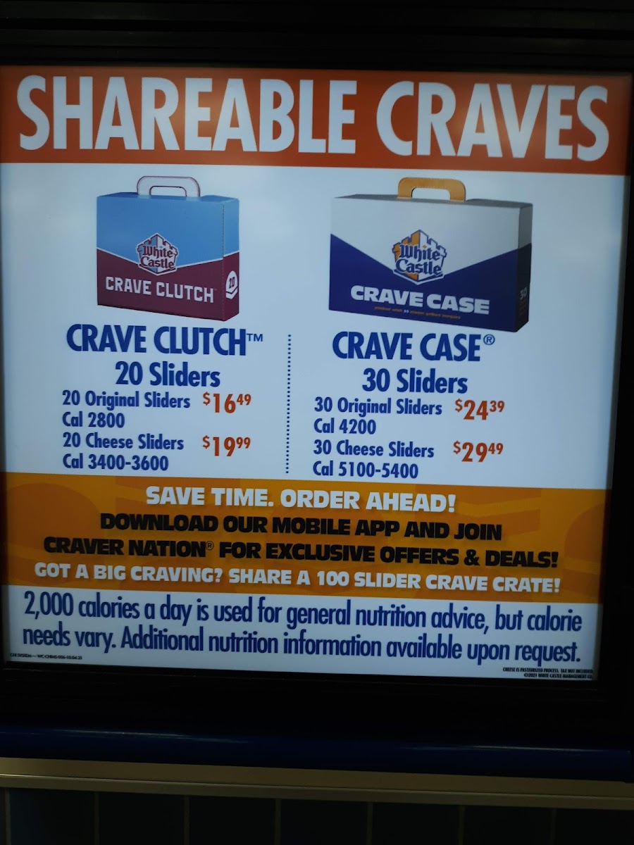 White Castle Photo Menu 4