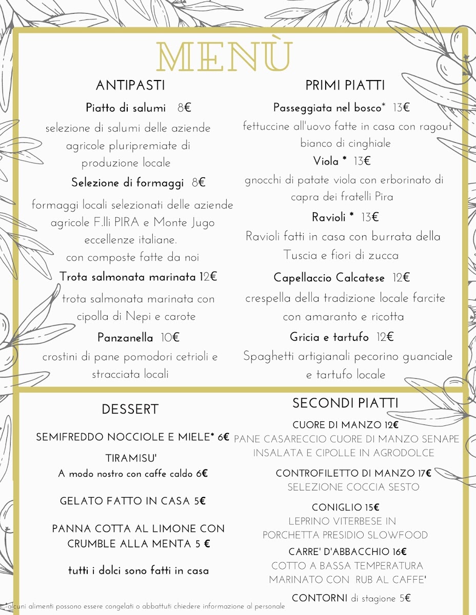 Terra mia Photo Menu 10