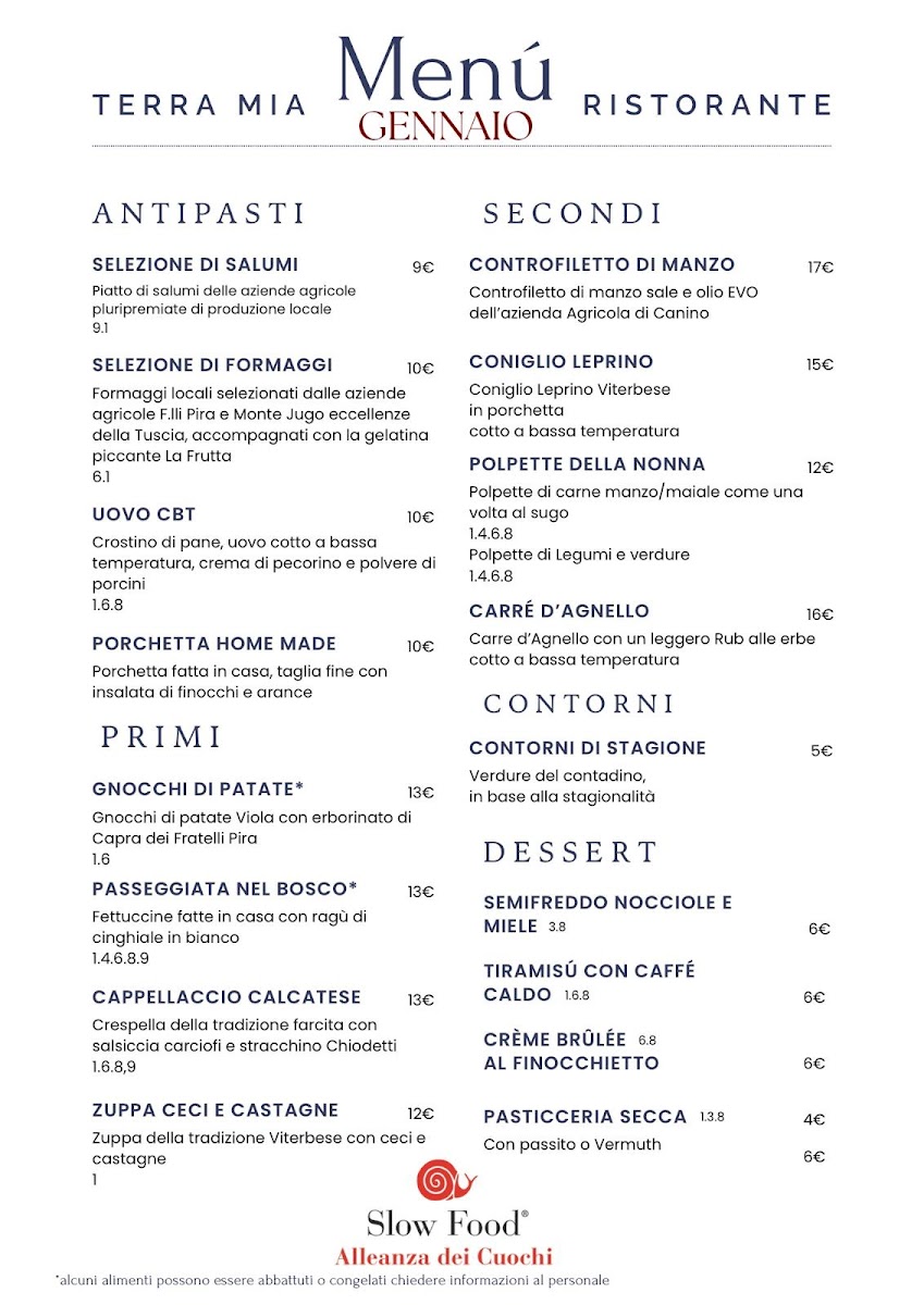 Terra mia Photo Menu 4