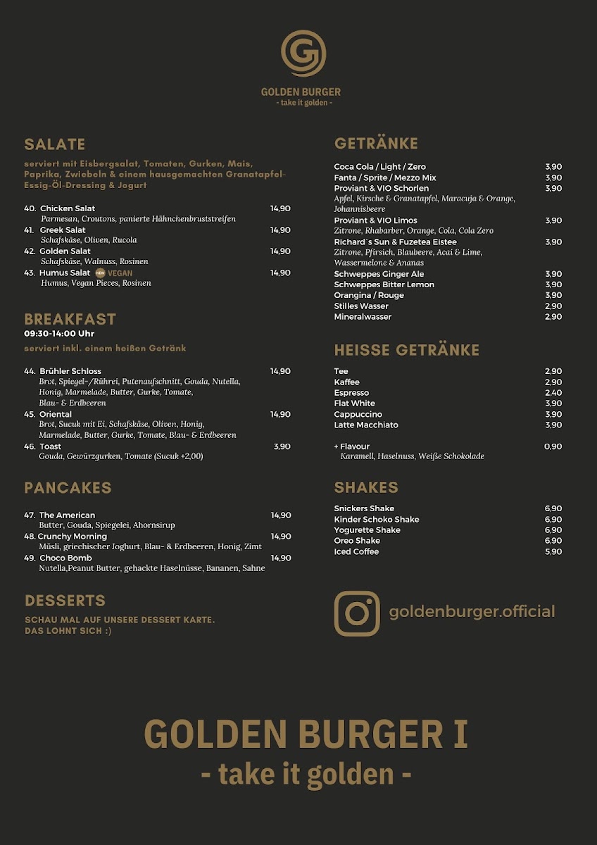 Golden Burger Photo Menu 3