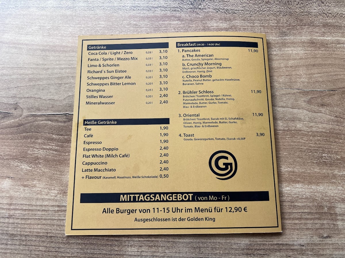 Golden Burger Photo Menu 4
