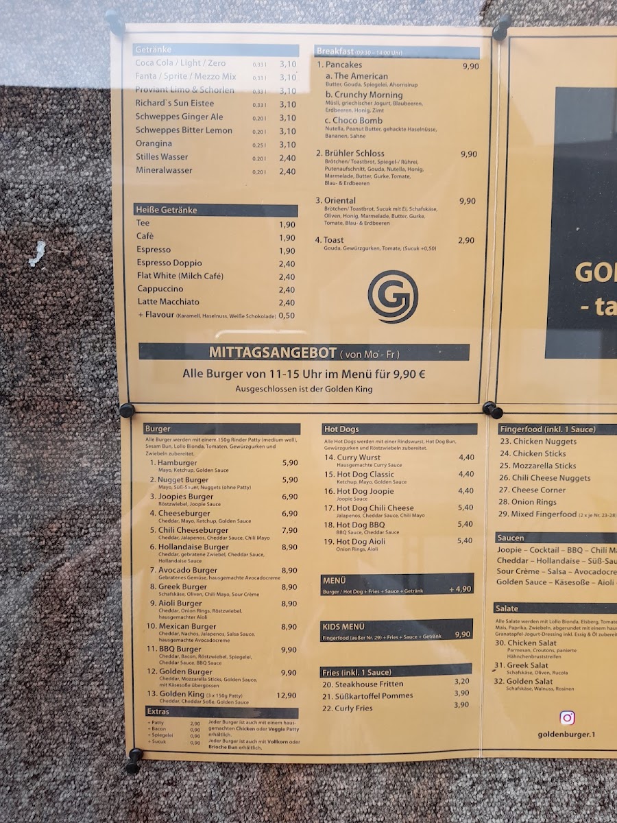 Golden Burger Photo Menu 5