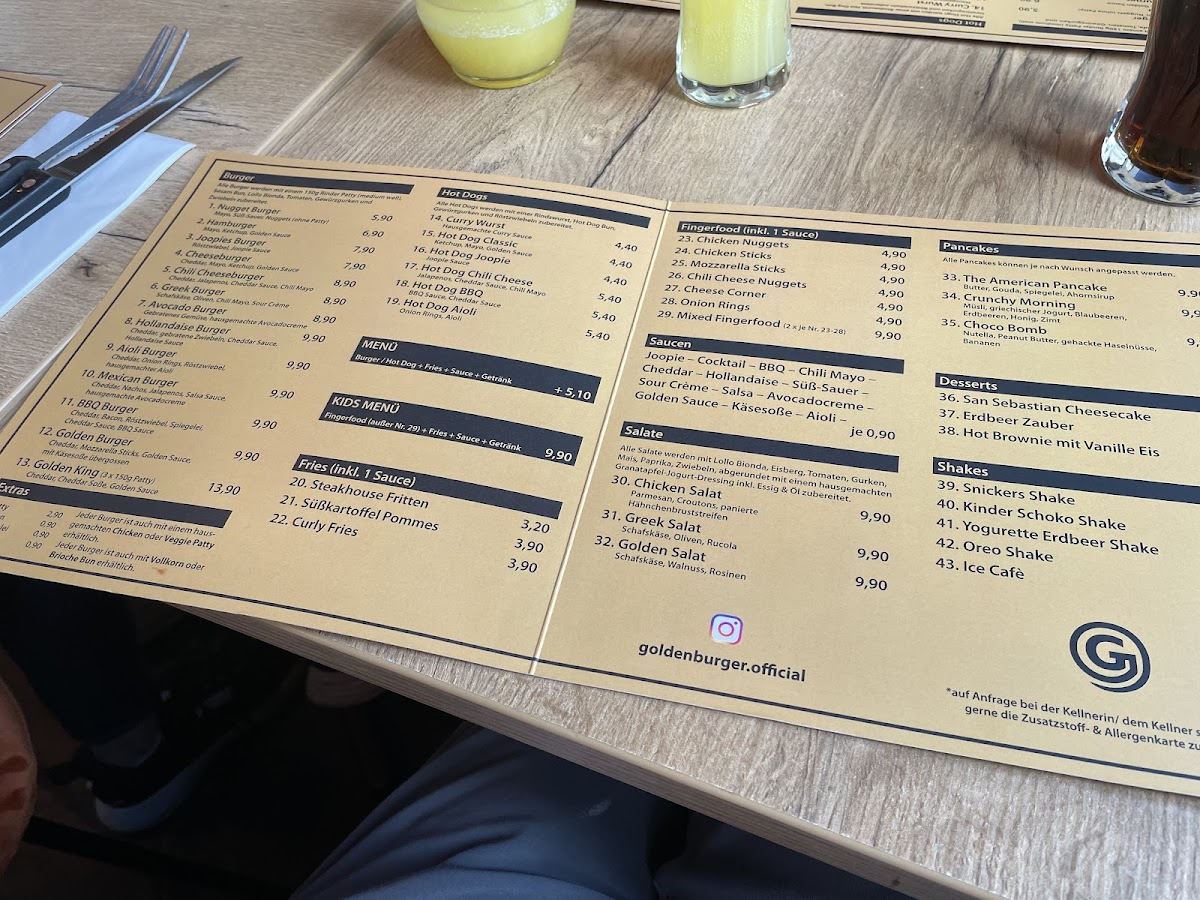 Golden Burger Photo Menu 7