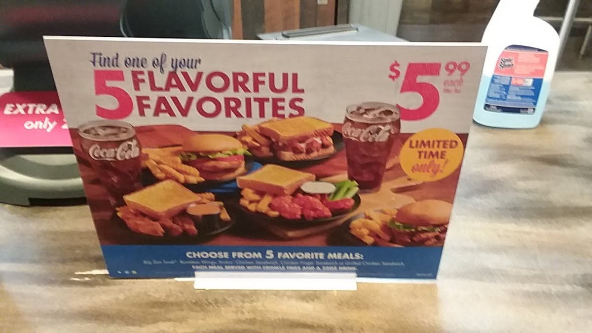 Zaxby's Chicken Fingers & Buffalo Wings Photo Menu 2