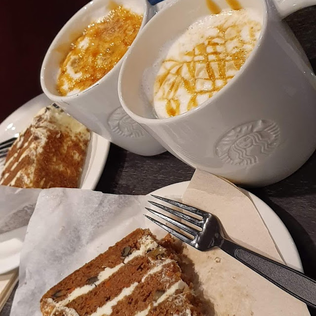 Carrot Cake and Cappuccino