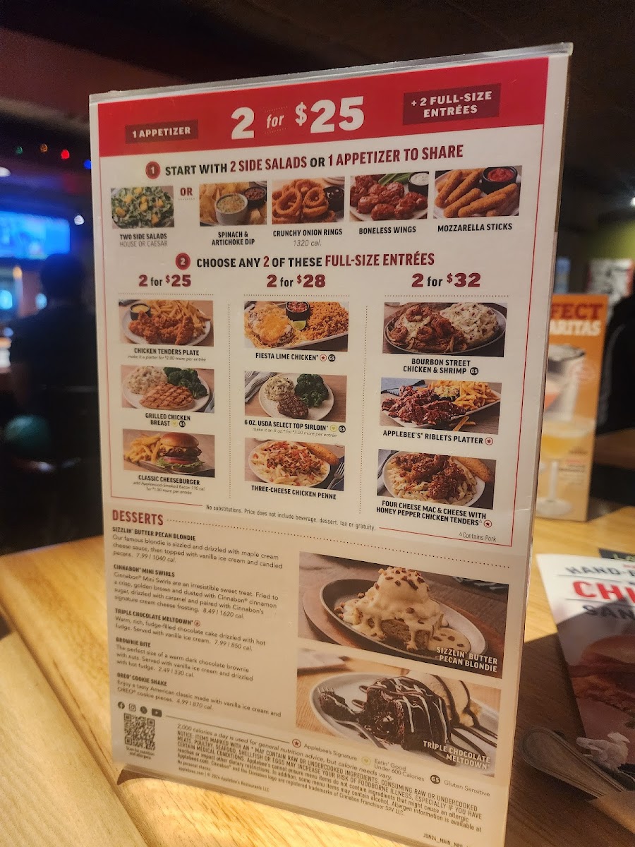 Applebee's Grill + Bar Photo Menu 3