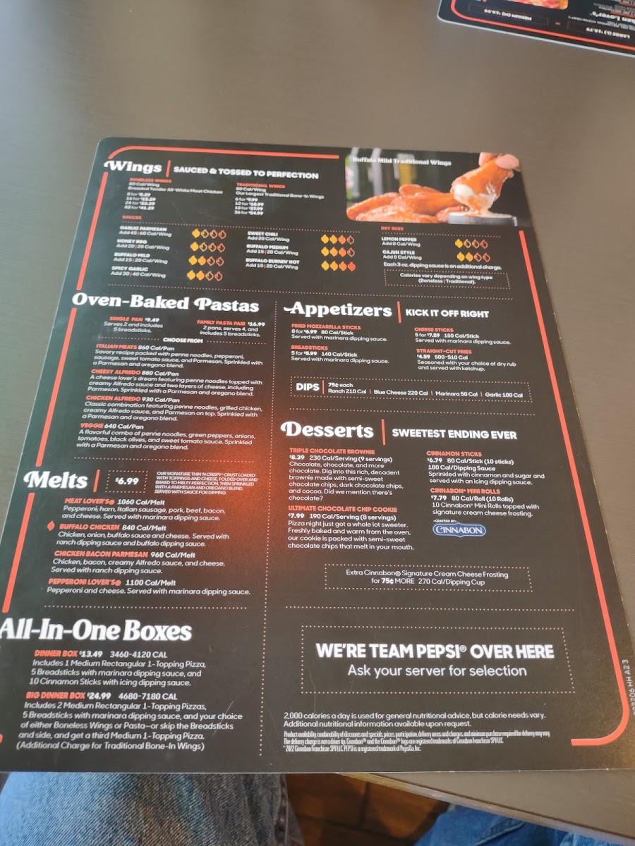 Pizza Hut Photo Menu 2