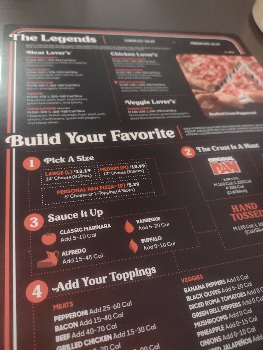 Pizza Hut Photo Menu 3