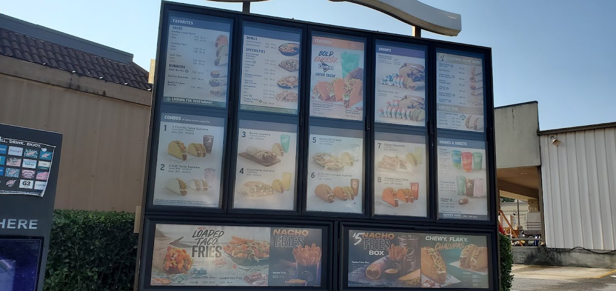 Taco Bell Photo Menu 1