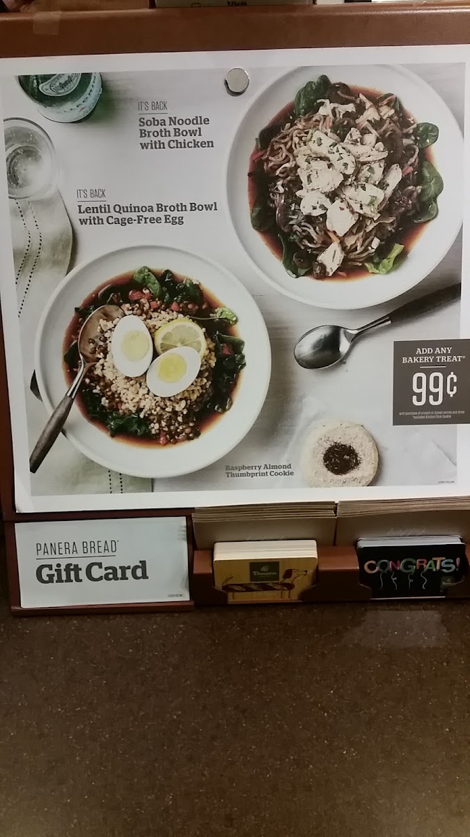 Panera Bread Photo Menu 1