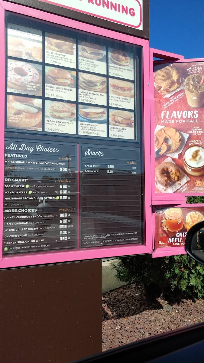 Dunkin' Photo Menu 1