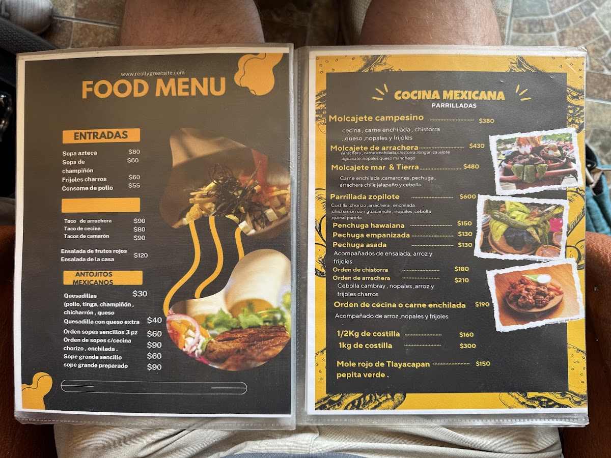 'La Malinche' Photo Menu 2