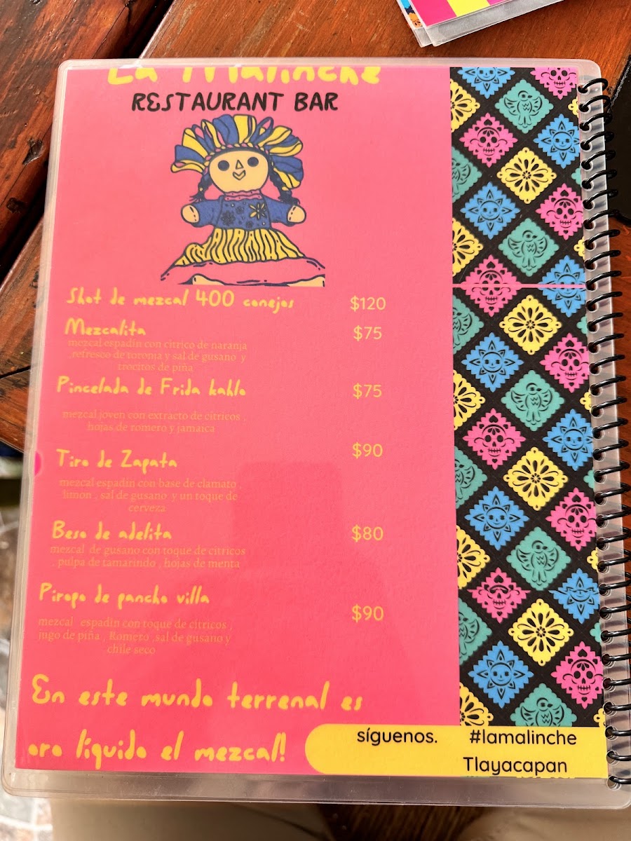 'La Malinche' Photo Menu 6