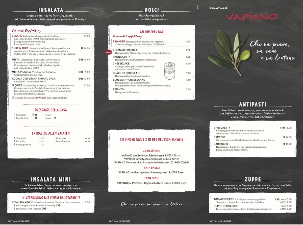 Vapiano Photo Menu 10