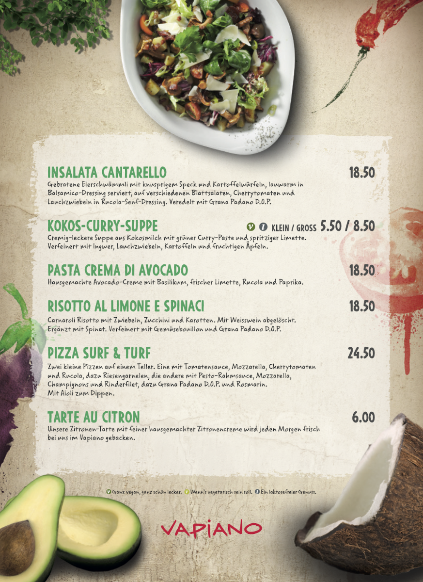 Vapiano Photo Menu 3