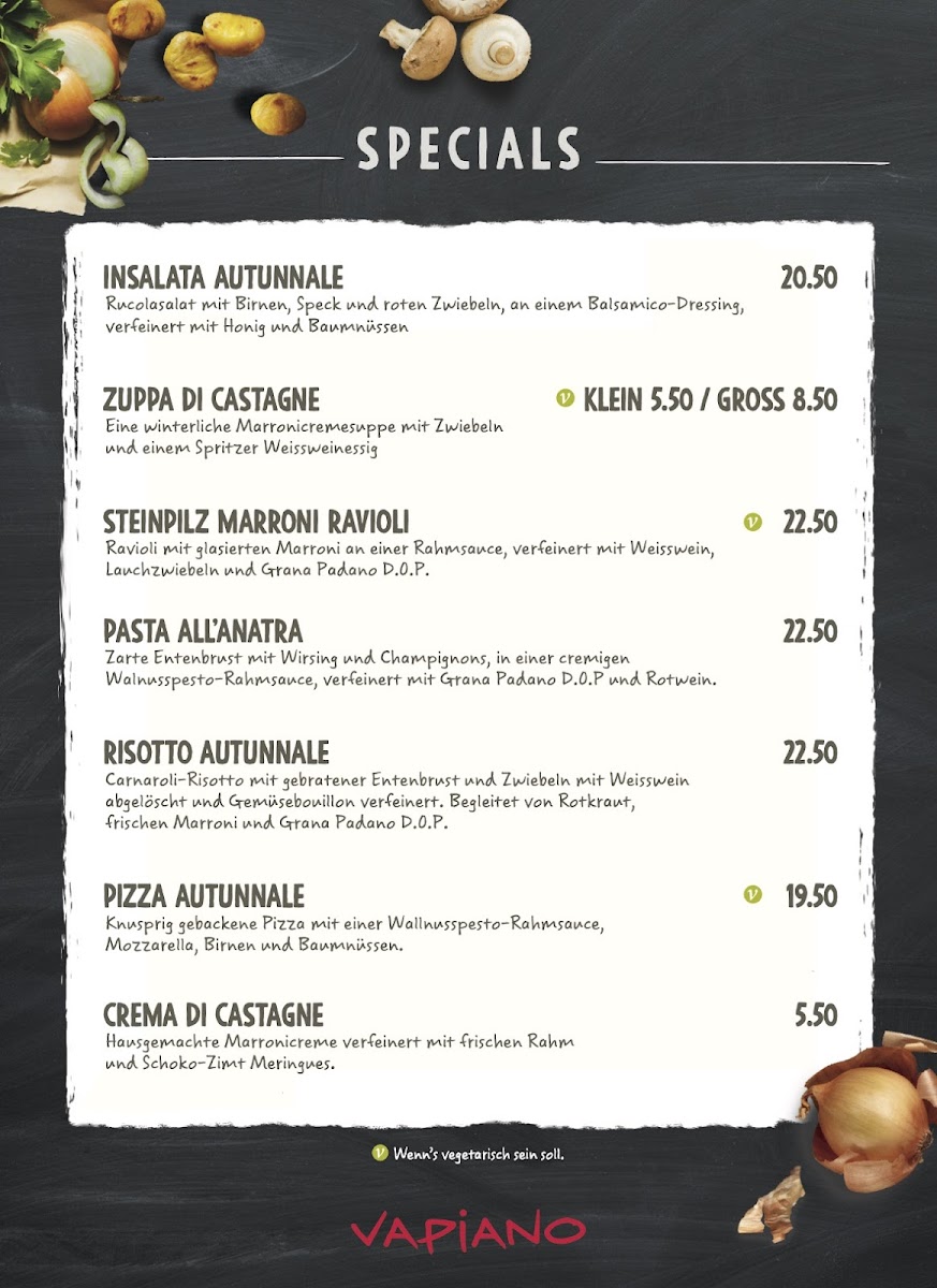 Vapiano Photo Menu 7