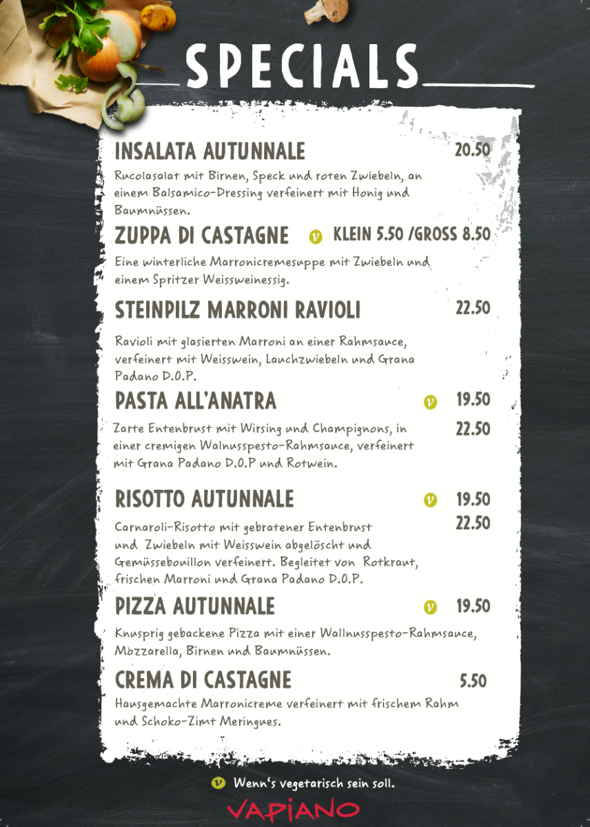 Vapiano Photo Menu 8