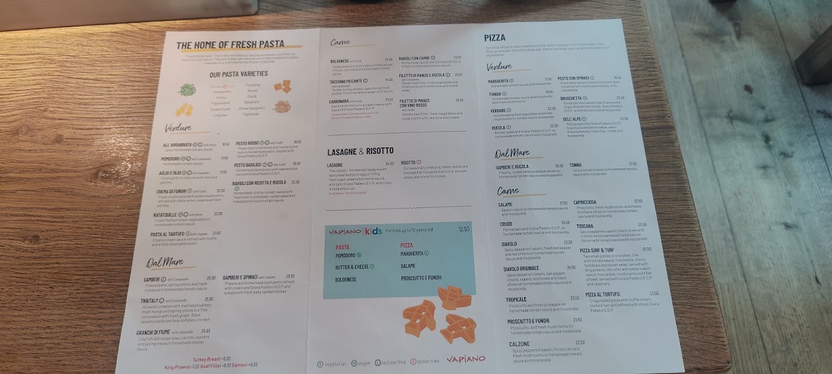 Vapiano Photo Menu 9