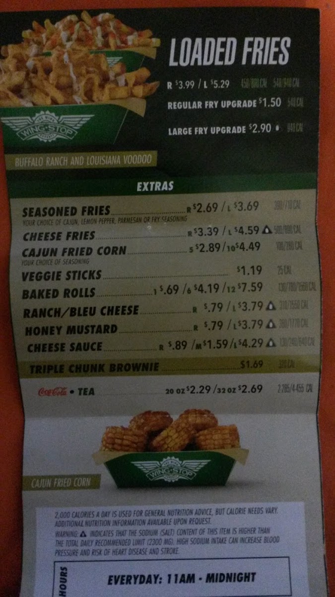 Wingstop Photo Menu 10