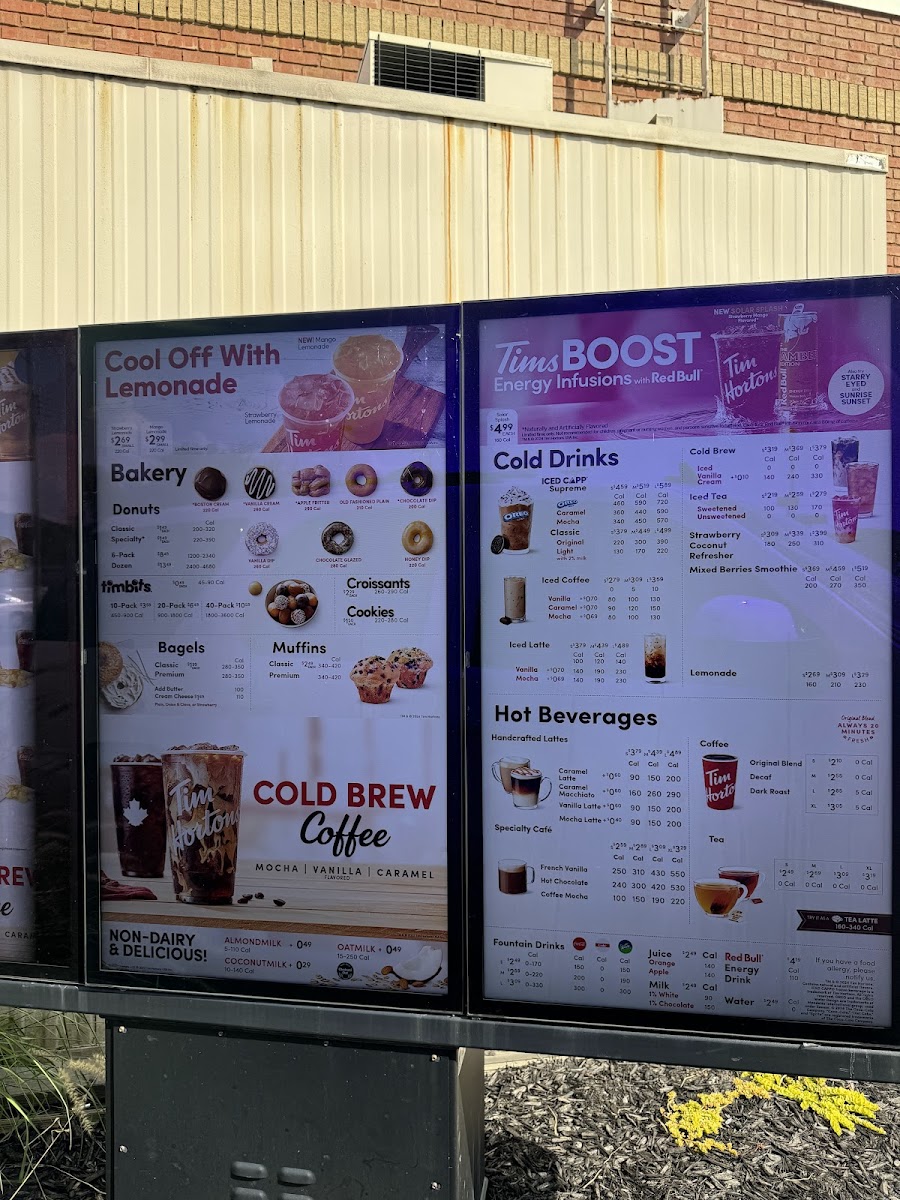 Tim Hortons Photo Menu 1