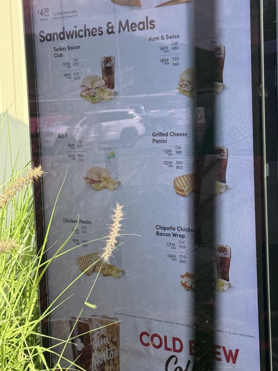 Tim Hortons Photo Menu 2