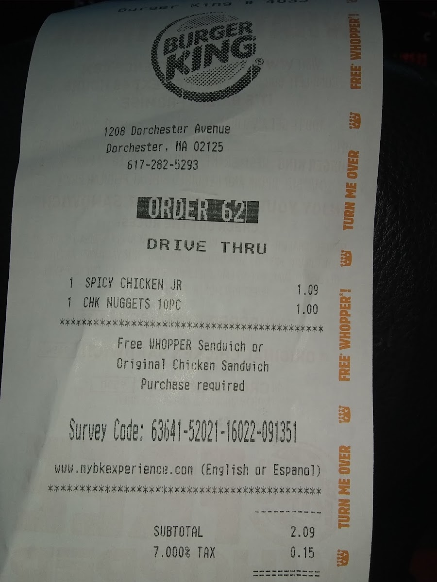 Burger King Photo Menu 4