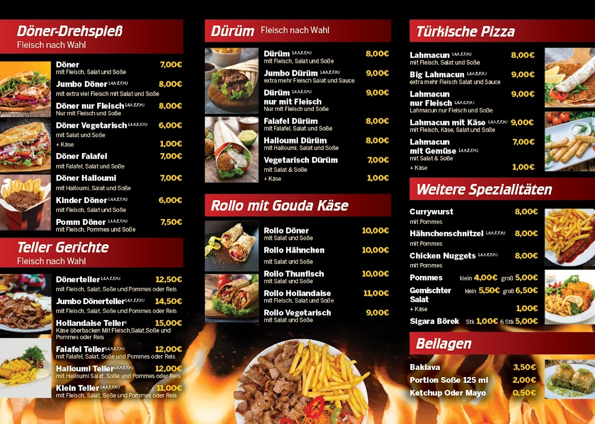 Gül Imbiss Photo Menu 1