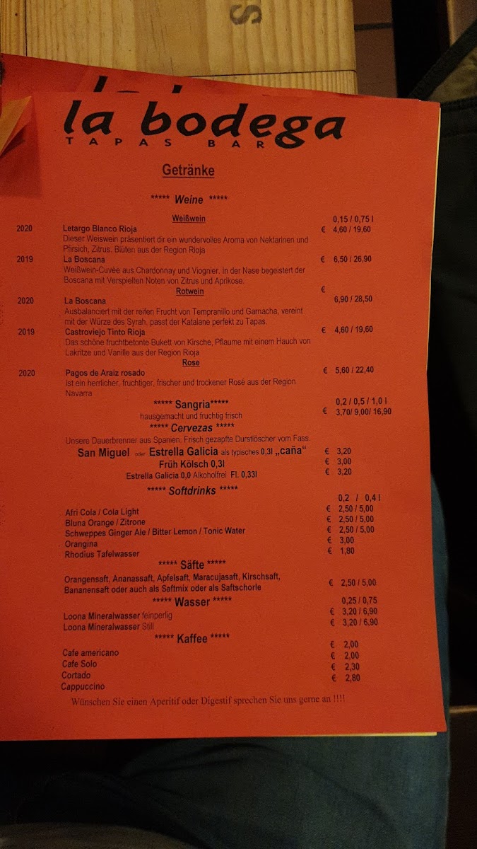 La Bodega Photo Menu 4