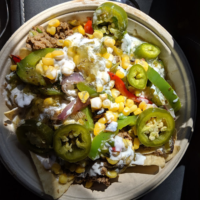 Nachos with Impossible Burger