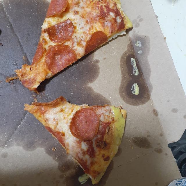 Garlic Bread Pepperoni Pizza