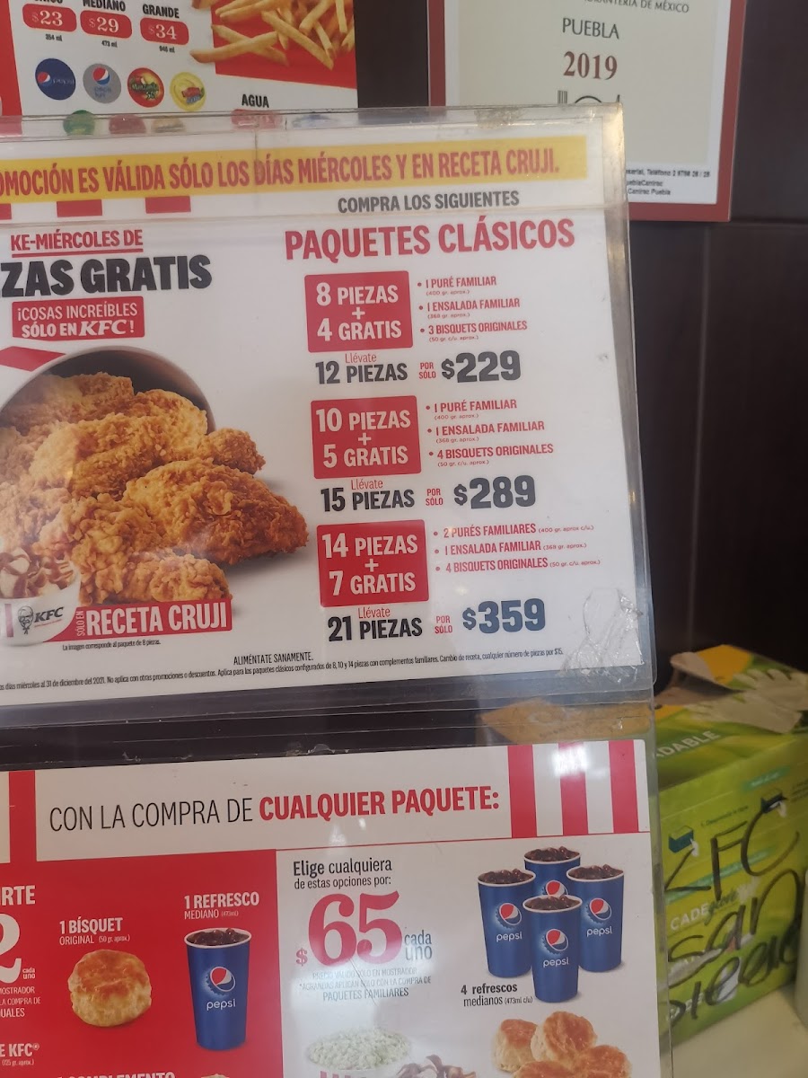 KFC Photo Menu 1