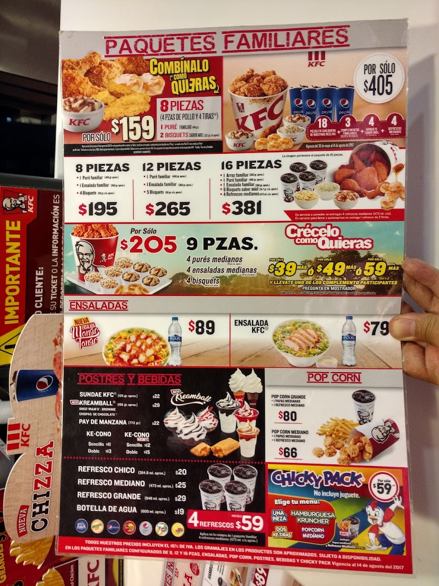 KFC Photo Menu 3