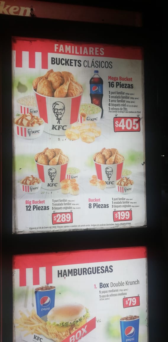 KFC Photo Menu 5