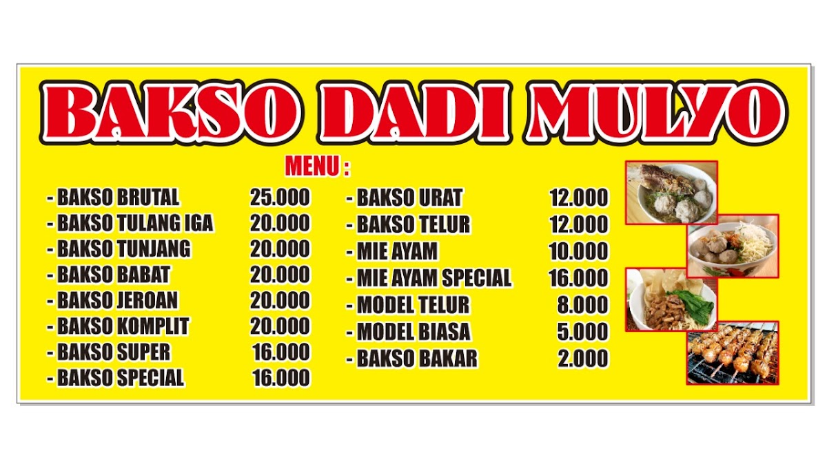 Bakso Dadimulyo Photo Menu 1