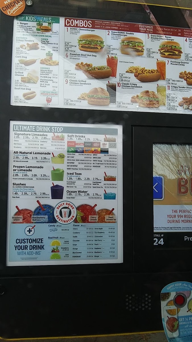 Sonic Drive-In Photo Menu 5