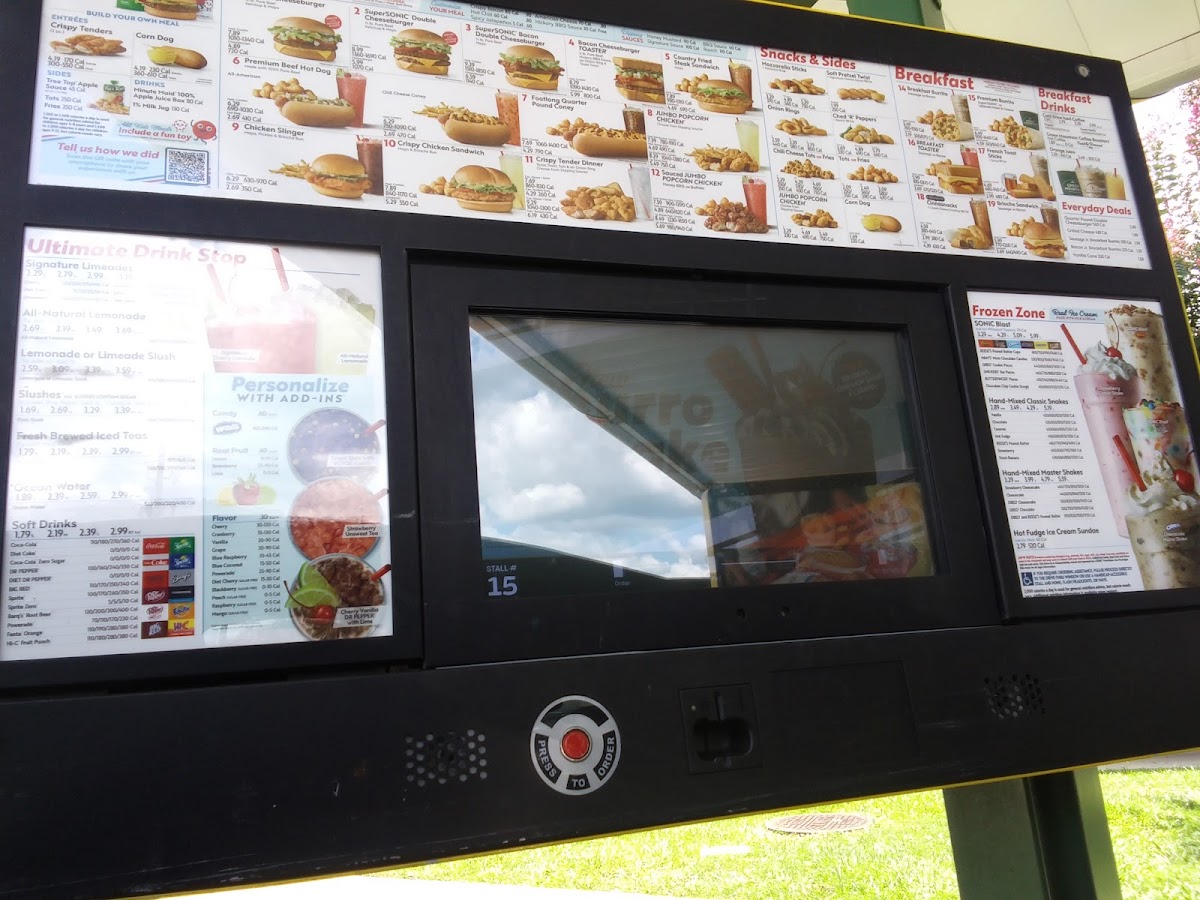 Sonic Drive-In Photo Menu 6
