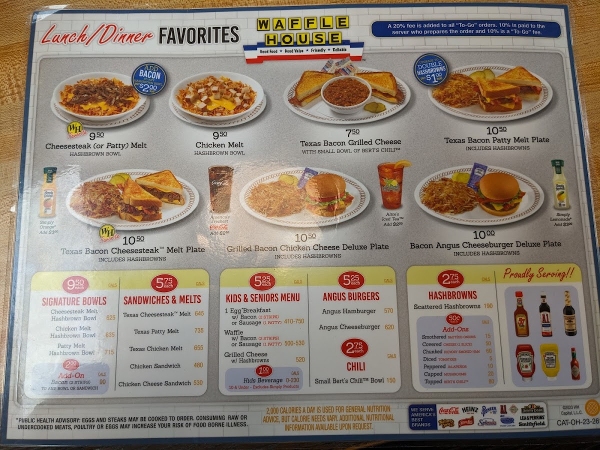 Waffle House Photo Menu 2
