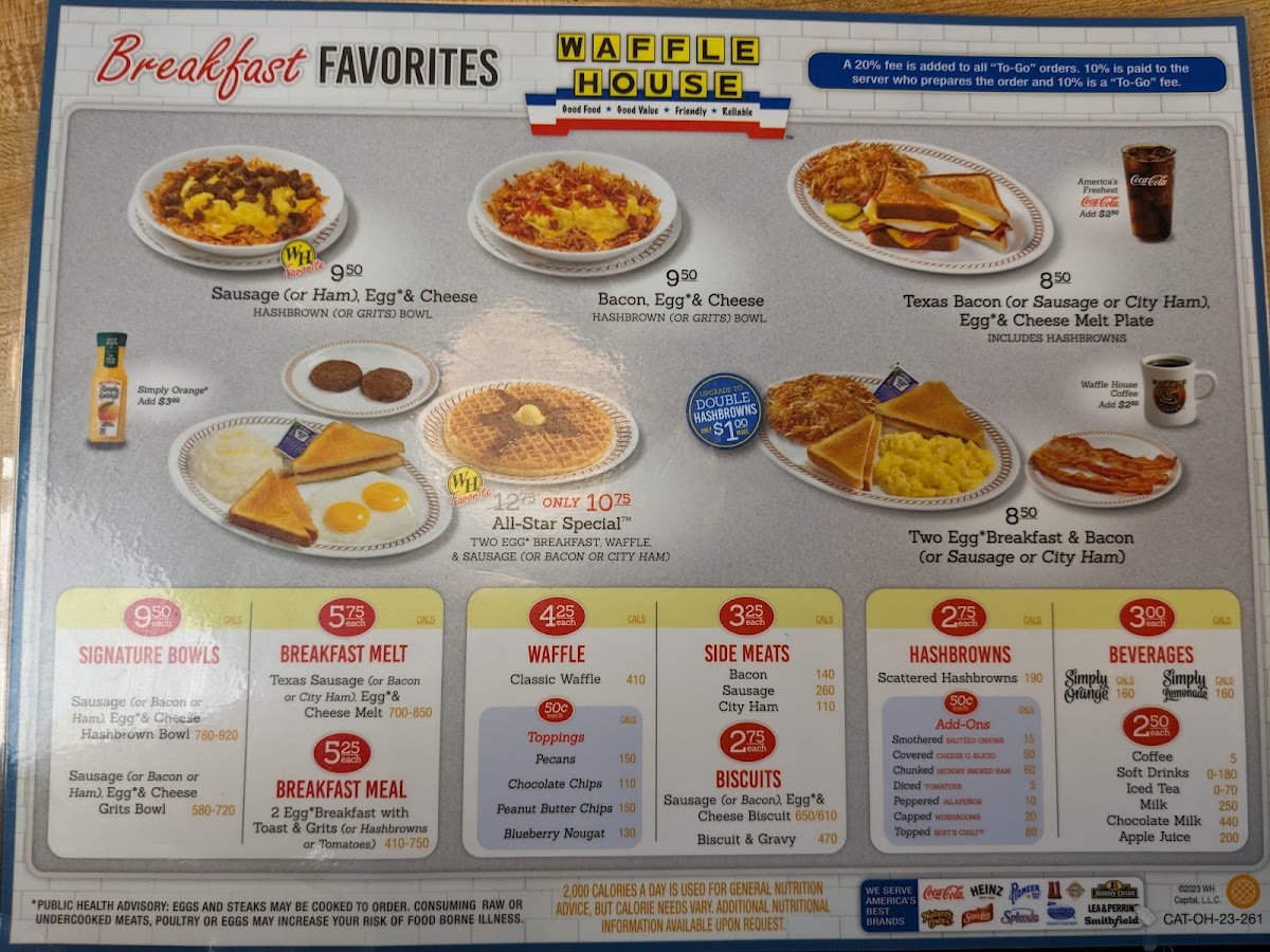 Waffle House Photo Menu 3